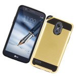 Wholesale LG Stylo 3 Armor Hybrid Case (Champagne Gold)